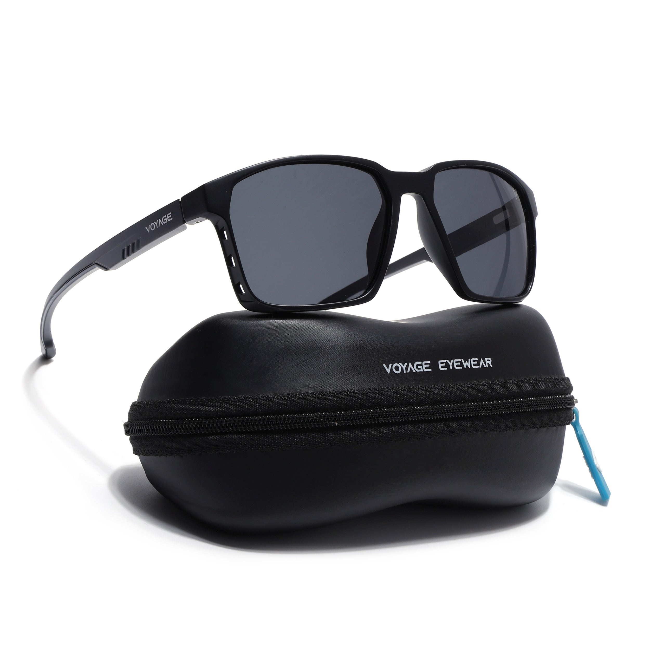 Wayfarer Polarized Sunglasses | Black Lens | Black Frame - PMG6759