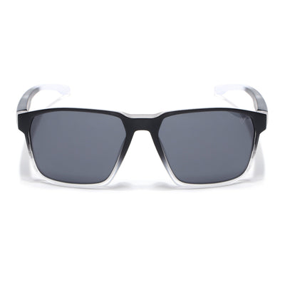 Wayfarer Polarized Sunglasses | Black Lens | Black & White Frame - PMG6761