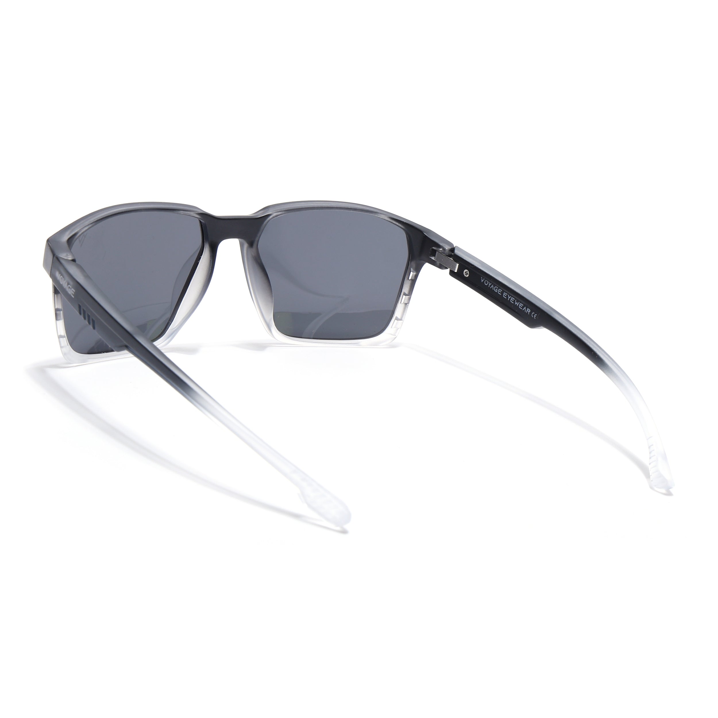 Wayfarer Polarized Sunglasses | Black Lens | Black & White Frame - PMG6761