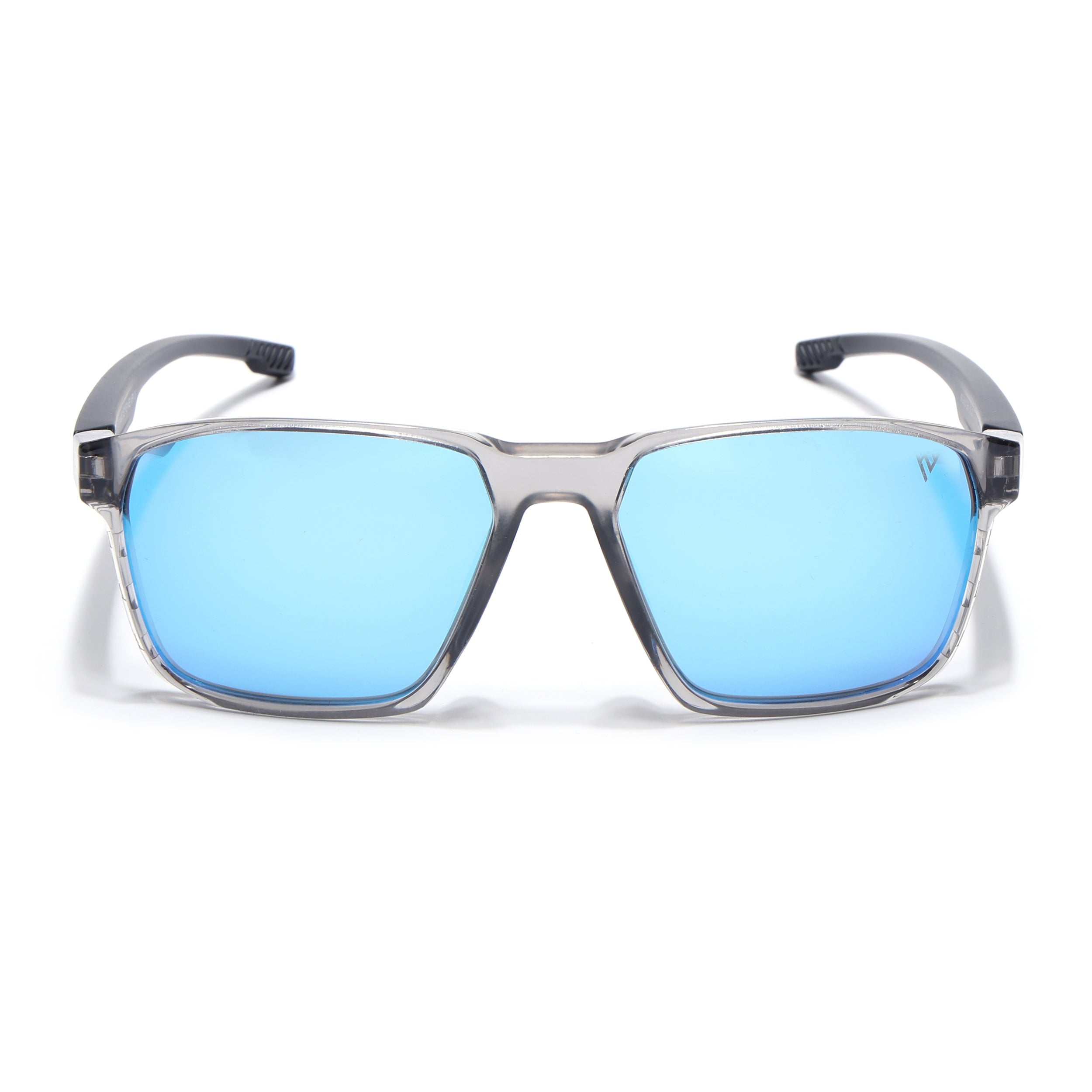 Wayfarer Polarized Sunglasses | Blue Lens | Grey Frame - PMG6763