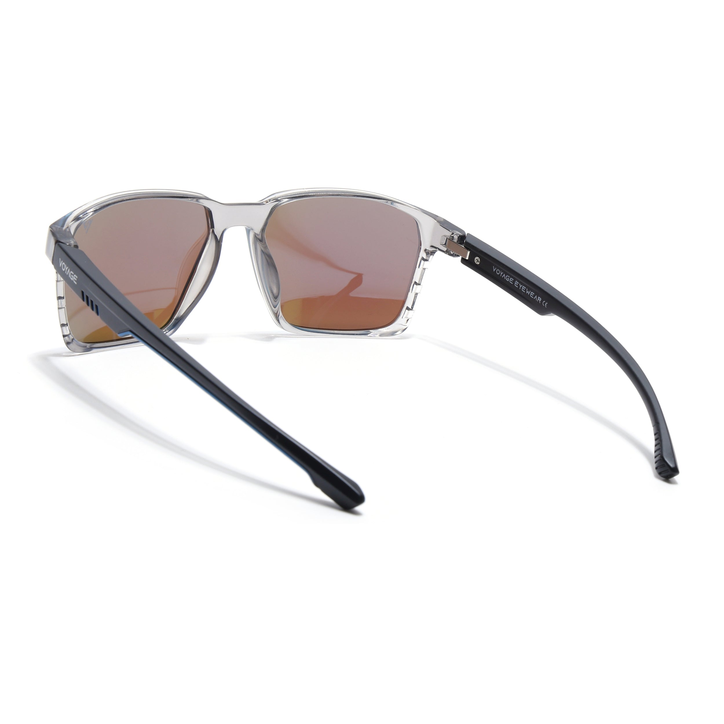 Wayfarer Polarized Sunglasses | Blue Lens | Grey Frame - PMG6763