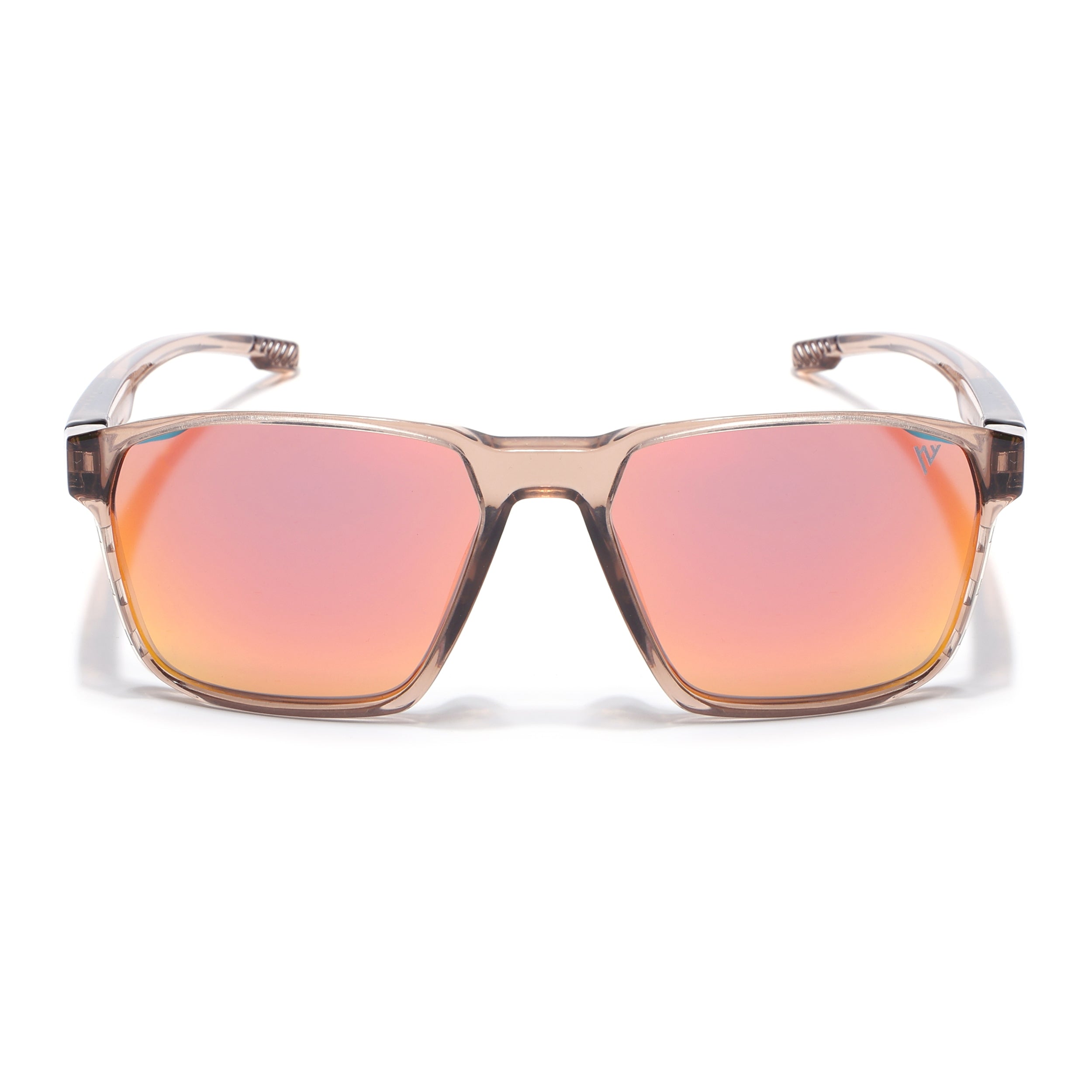 Wayfarer Polarized Sunglasses | Orange Lens | Brown Frame - PMG6764