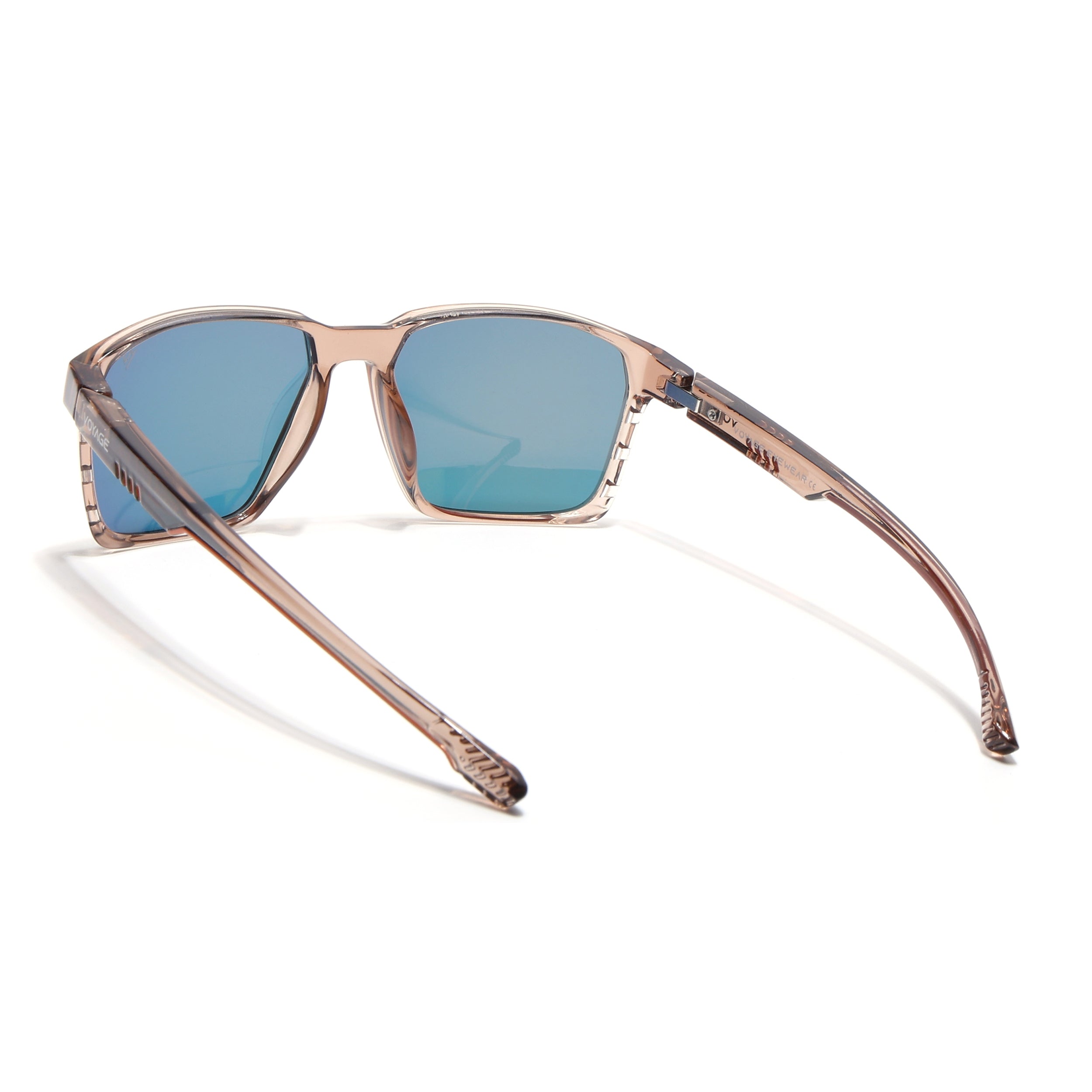 Wayfarer Polarized Sunglasses | Orange Lens | Brown Frame - PMG6764