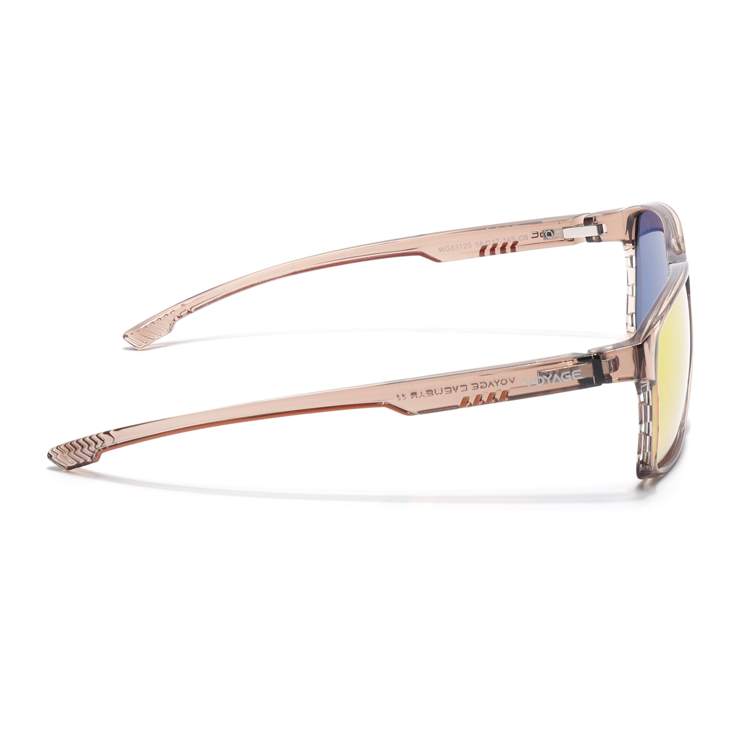 Wayfarer Polarized Sunglasses | Orange Lens | Brown Frame - PMG6764