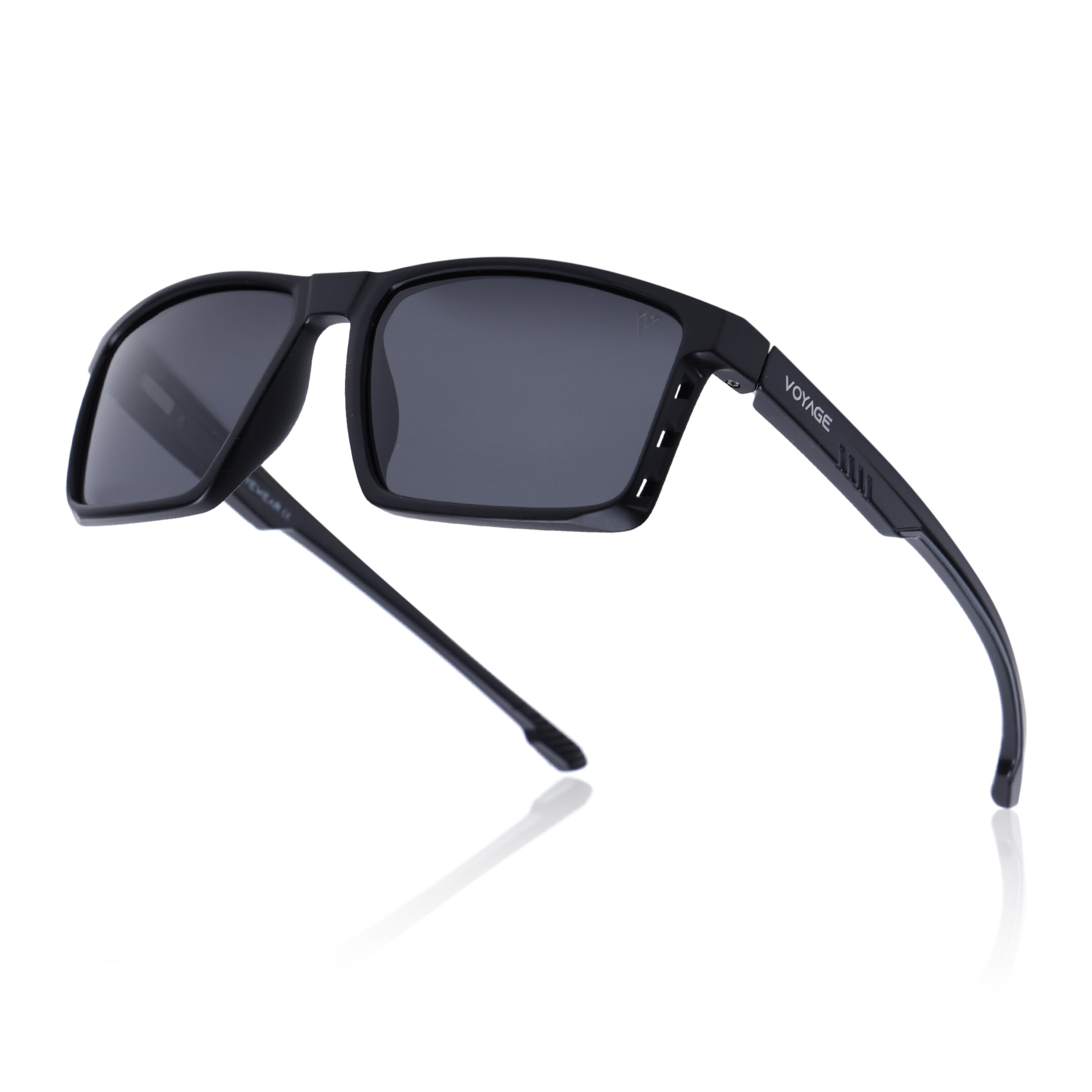 Wayfarer Polarized Sunglasses | Black Lens | Black Frame - PMG6765