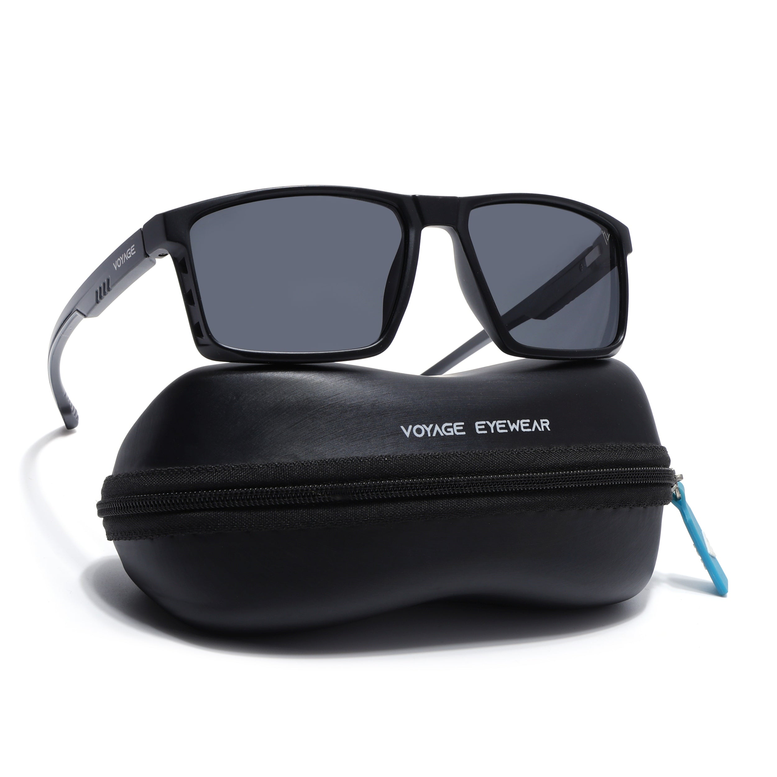 Wayfarer Polarized Sunglasses | Black Lens | Black Frame - PMG6765