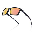 Wayfarer Polarized Sunglasses | Orange Lens | Shine Black Frame - PMG6766