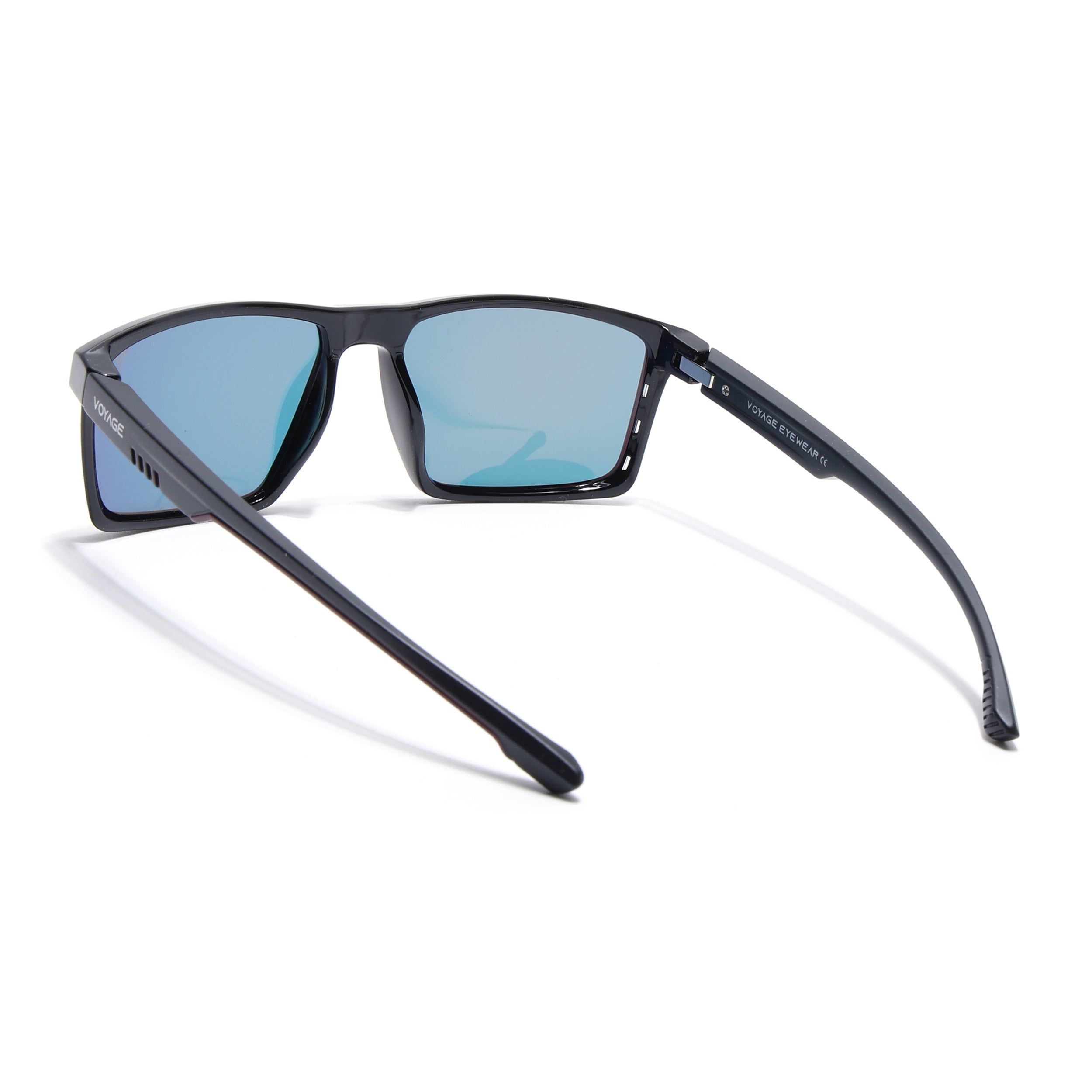 Wayfarer Polarized Sunglasses | Orange Lens | Shine Black Frame - PMG6766