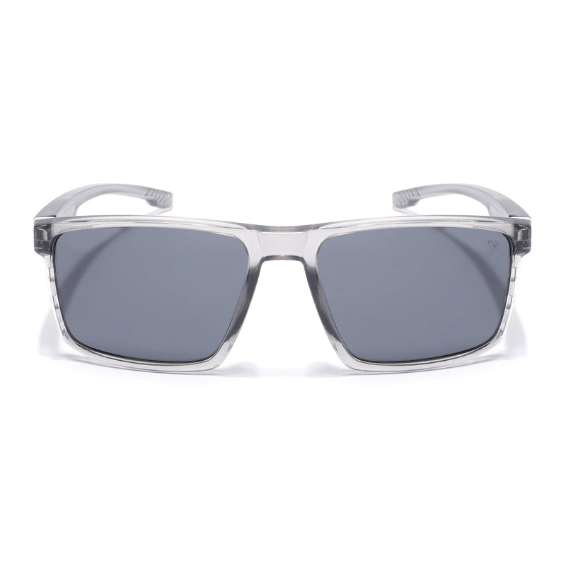 Wayfarer Polarized Sunglasses | Black Lens | Grey Frame - PMG6767