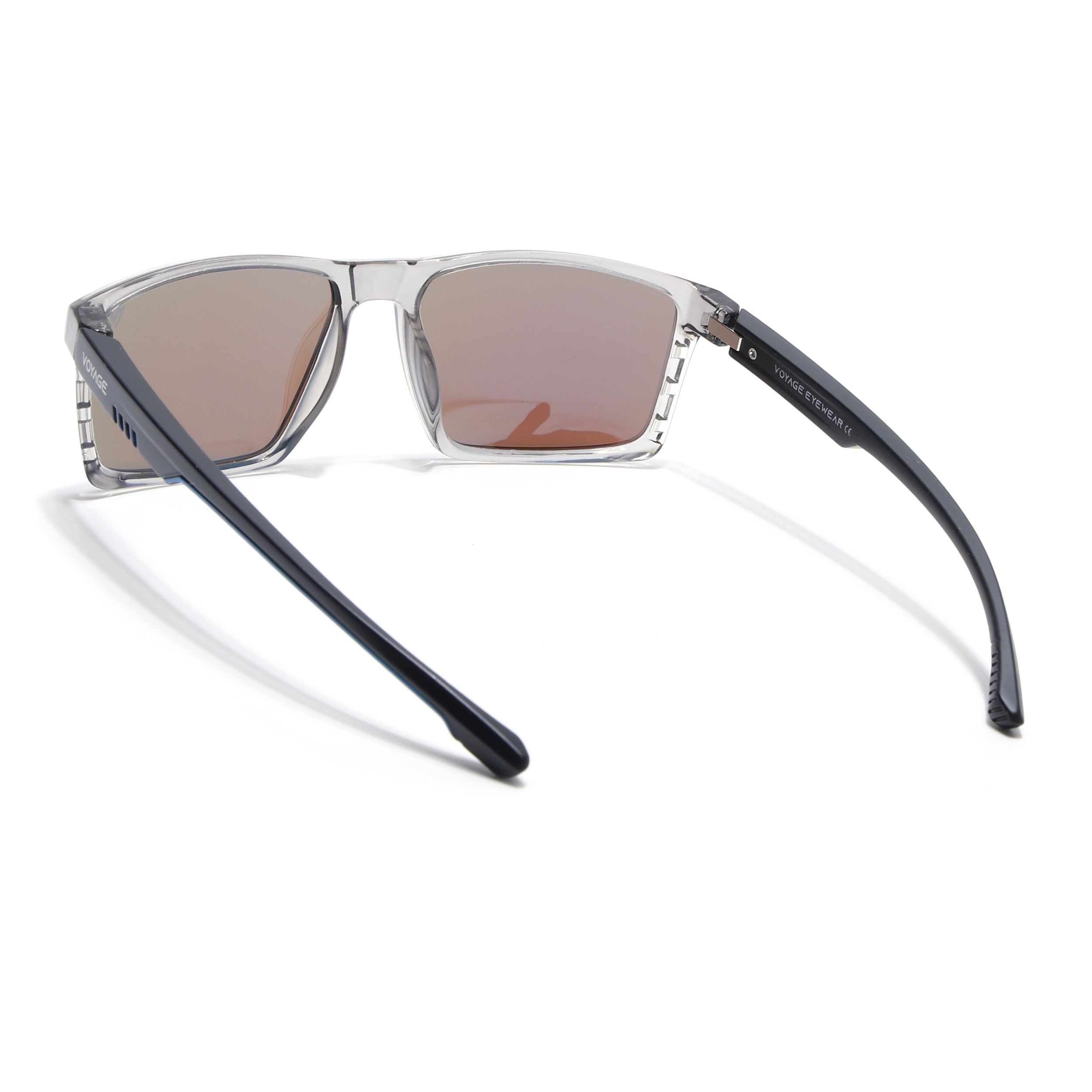 Wayfarer Polarized Sunglasses | Blue Lens | Grey Frame - PMG6768