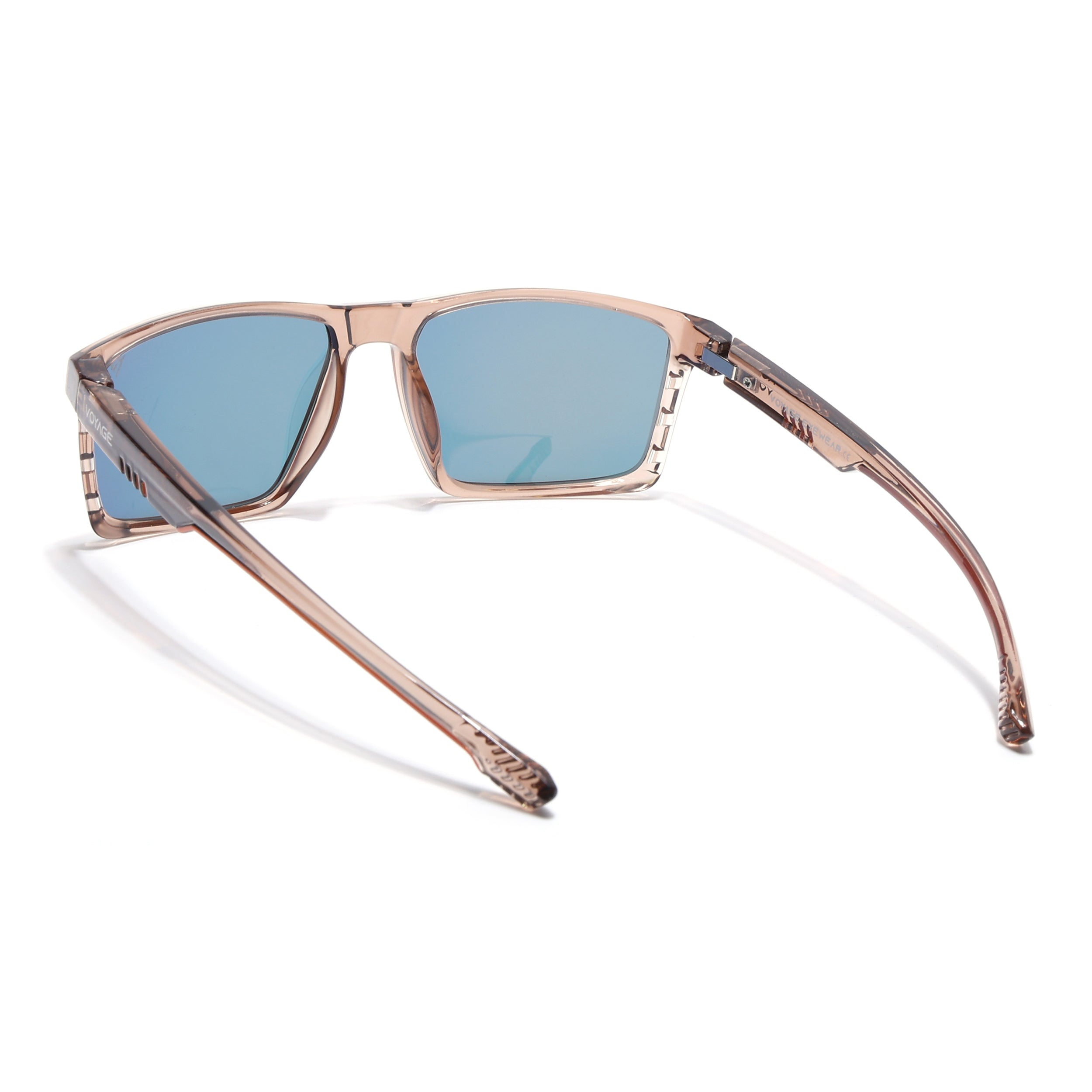 Wayfarer Polarized Sunglasses | Orange Lens | Brown Frame - PMG6769