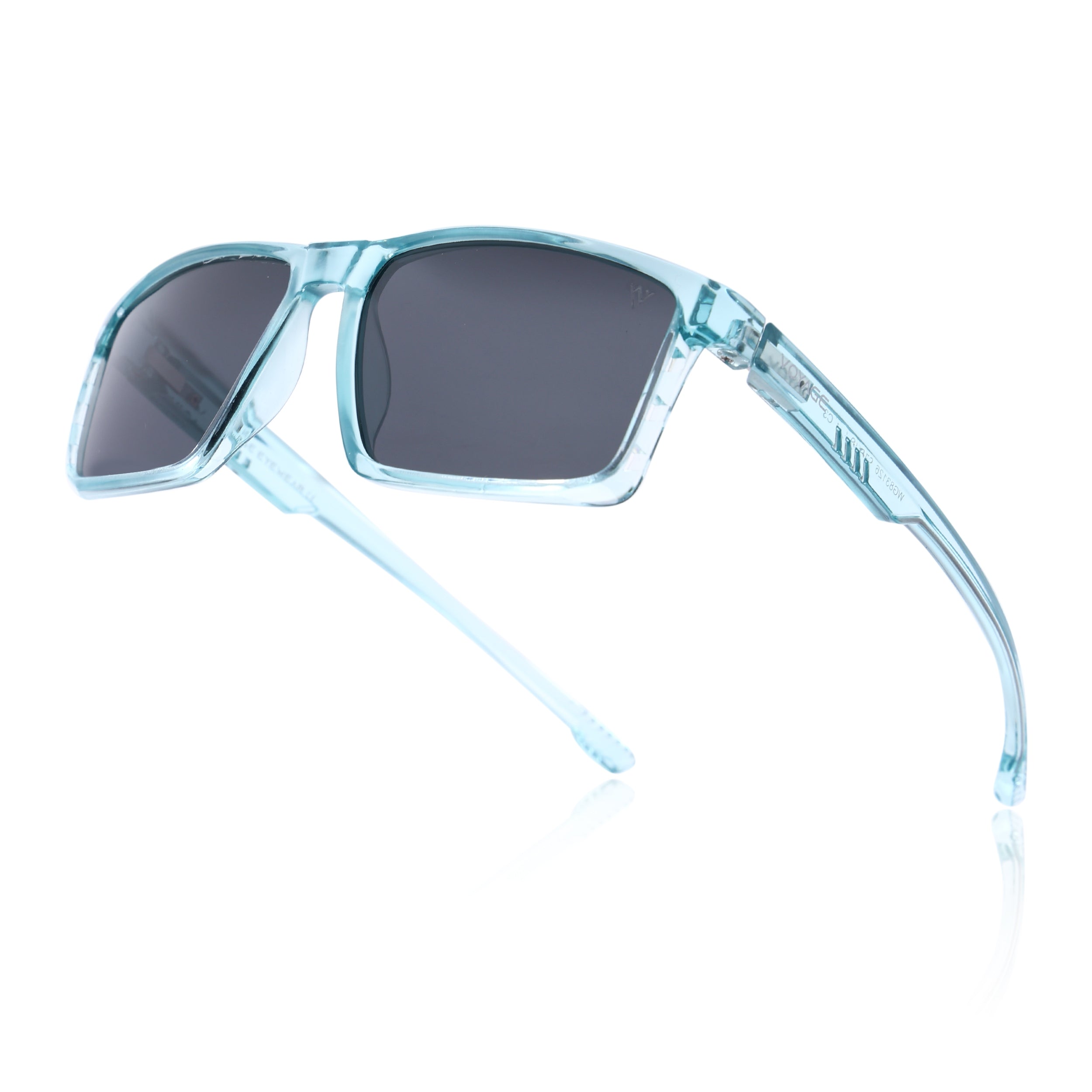 Wayfarer Polarized Sunglasses | Black Lens | Sea Green Frame - PMG6770