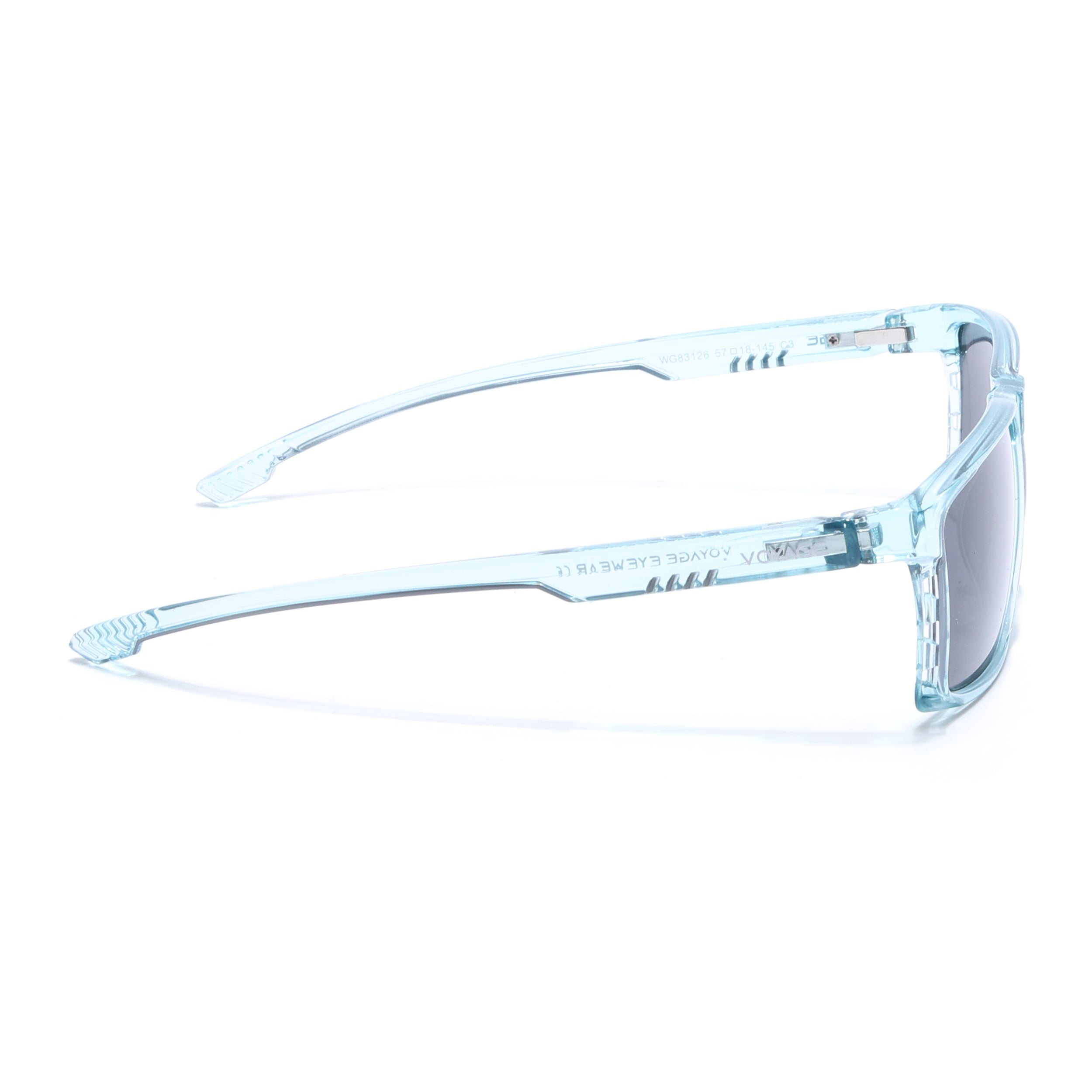 Wayfarer Polarized Sunglasses | Black Lens | Sea Green Frame - PMG6770