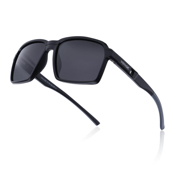 Wayfarer Polarized Sunglasses| Black Lens | Black Frame - PMG6771
