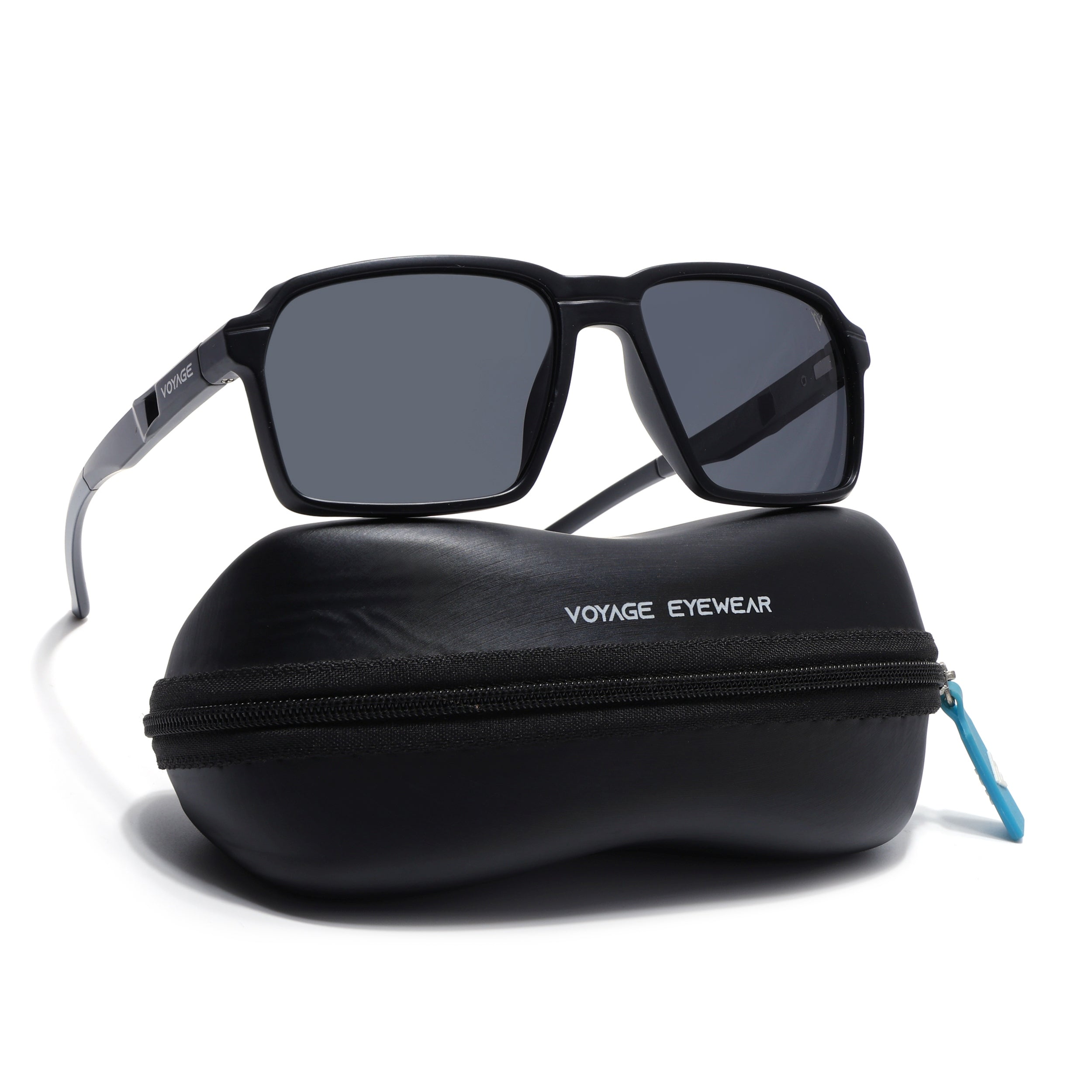 Wayfarer Polarized Sunglasses| Black Lens | Black Frame - PMG6771