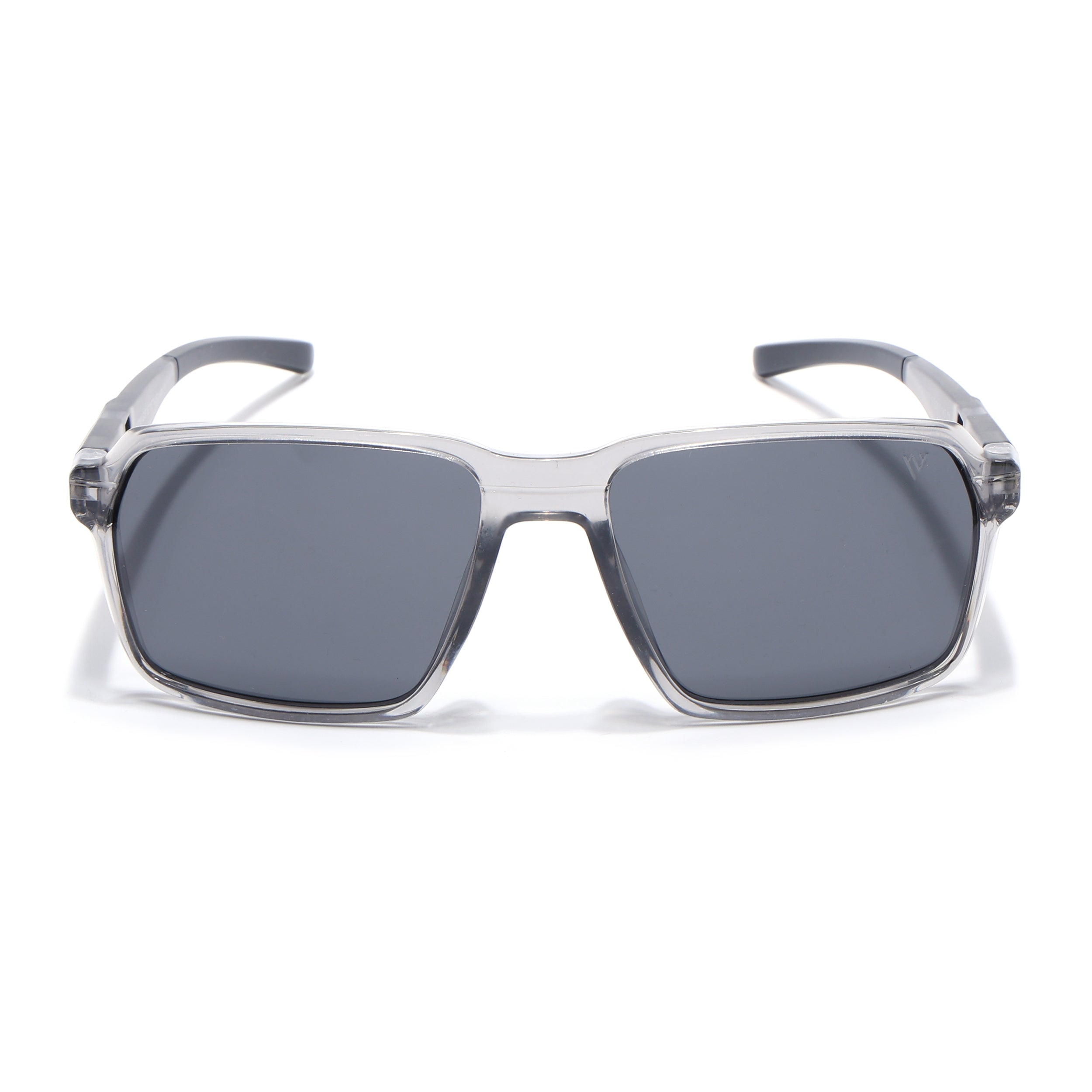 Wayfarer Polarized Sunglasses | Black Lens | Grey Frame - PMG6773