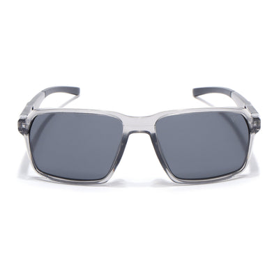 Wayfarer Polarized Sunglasses | Black Lens | Grey Frame - PMG6773