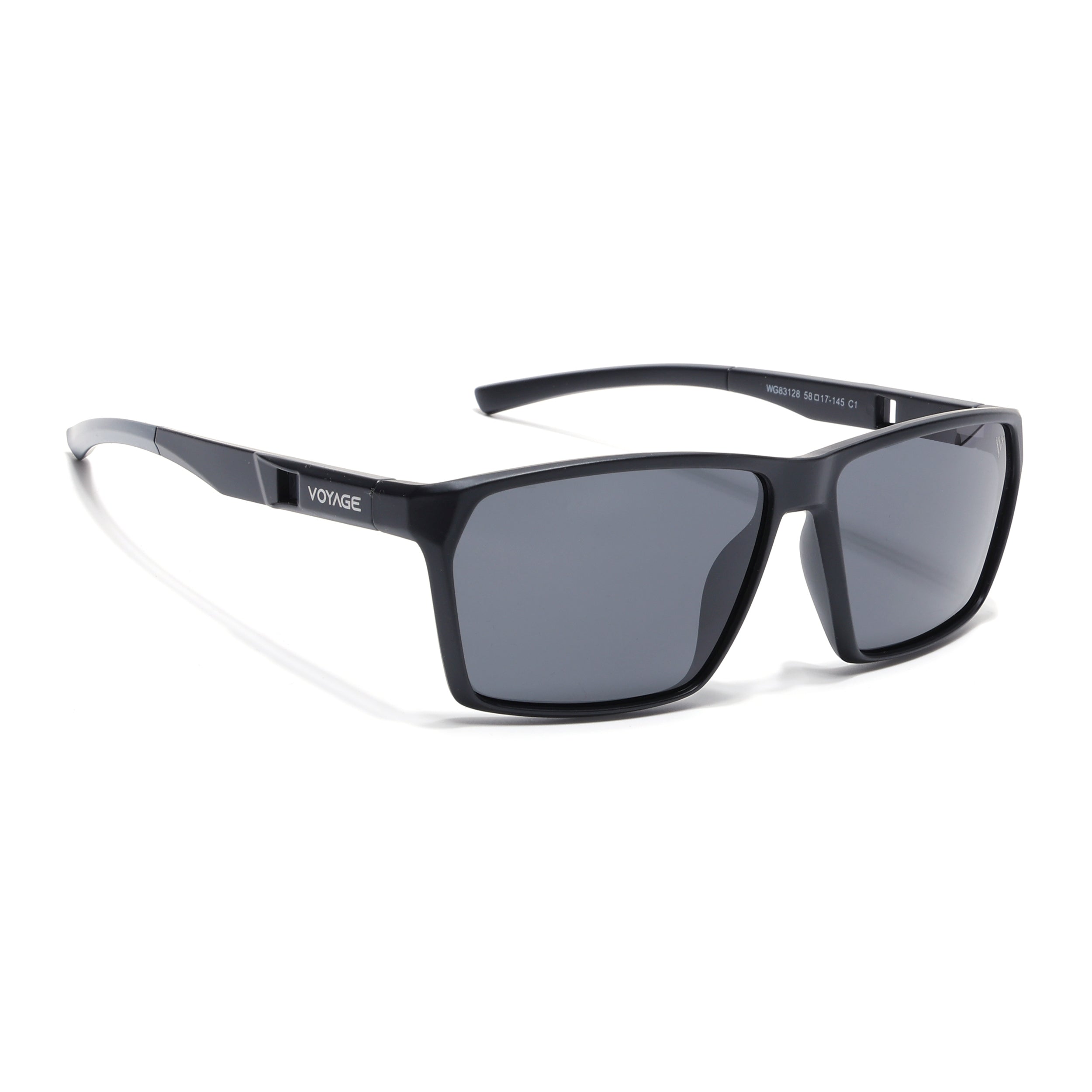 Wayfarer Polarized Sunglasses | Black Lens | Black Frame - PMG6777