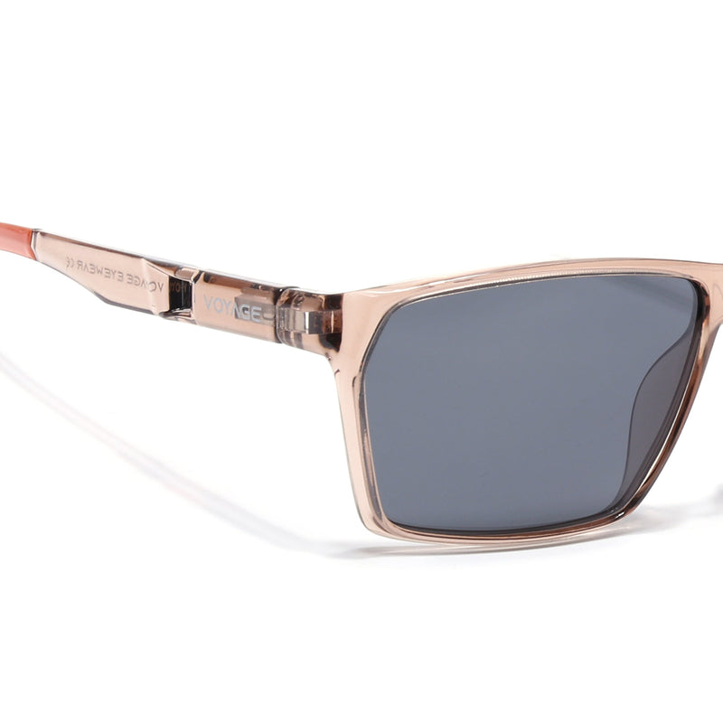 Wayfarer Polarized Sunglasses | Black Lens | Brown Frame - PMG6781
