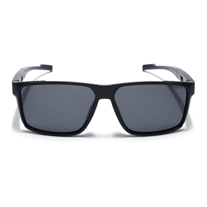 Wayfarer Polarized Sunglasses | Black Lens | Black Frame - PMG6783