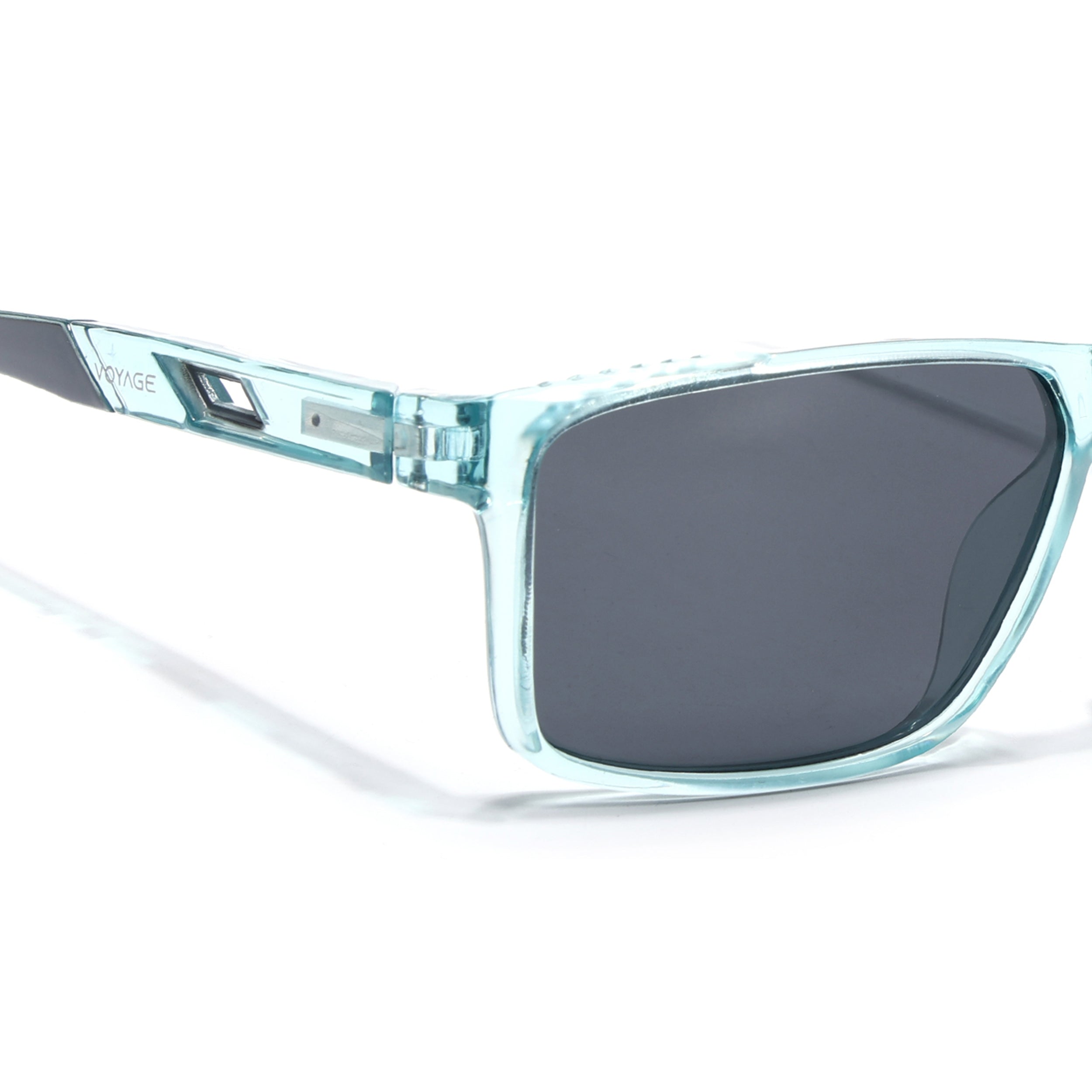 Wayfarer Polarized Sunglasses | Black Lens | Sea Green Frame - PMG6788