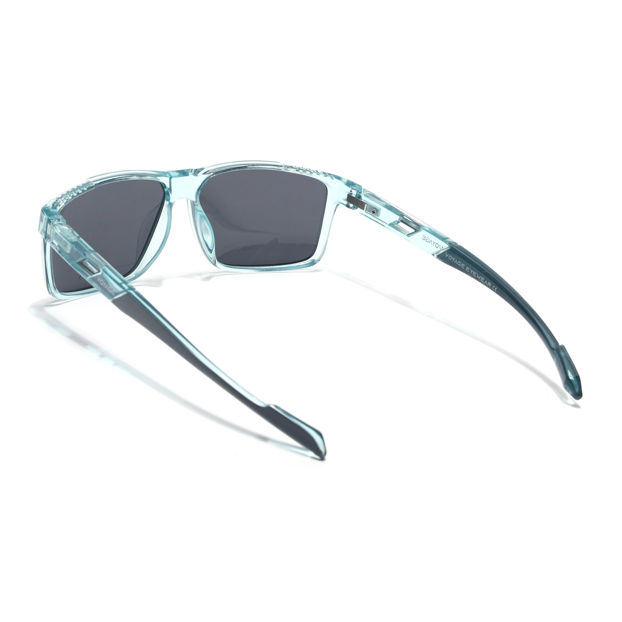 Wayfarer Polarized Sunglasses | Black Lens | Sea Green Frame - PMG6788