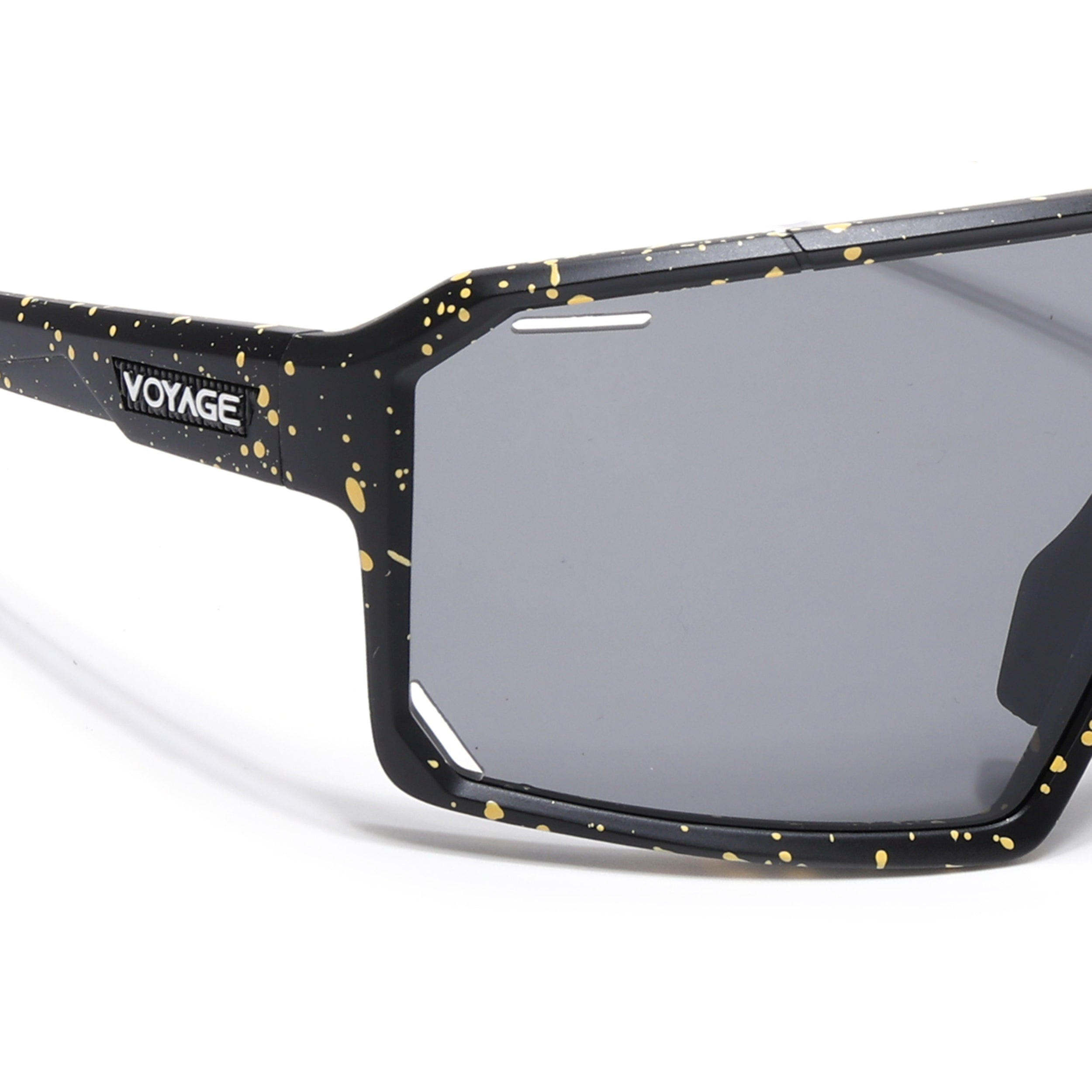 Voyage Select Drift Sunglasses (Black Lens | Black & Yellow Frame - SLMG6261)