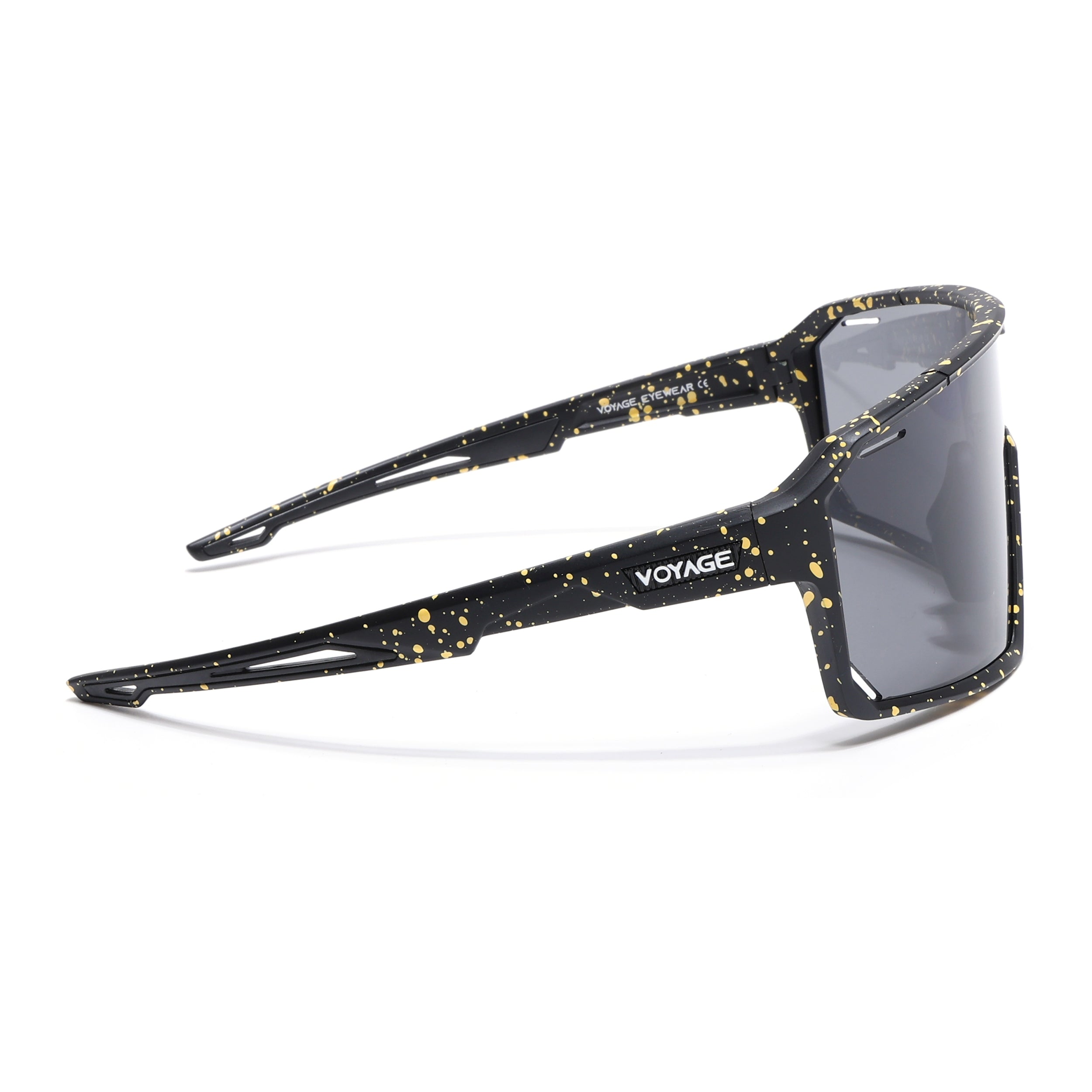 Voyage Select Drift Sunglasses (Black Lens | Black & Yellow Frame - SLMG6261)