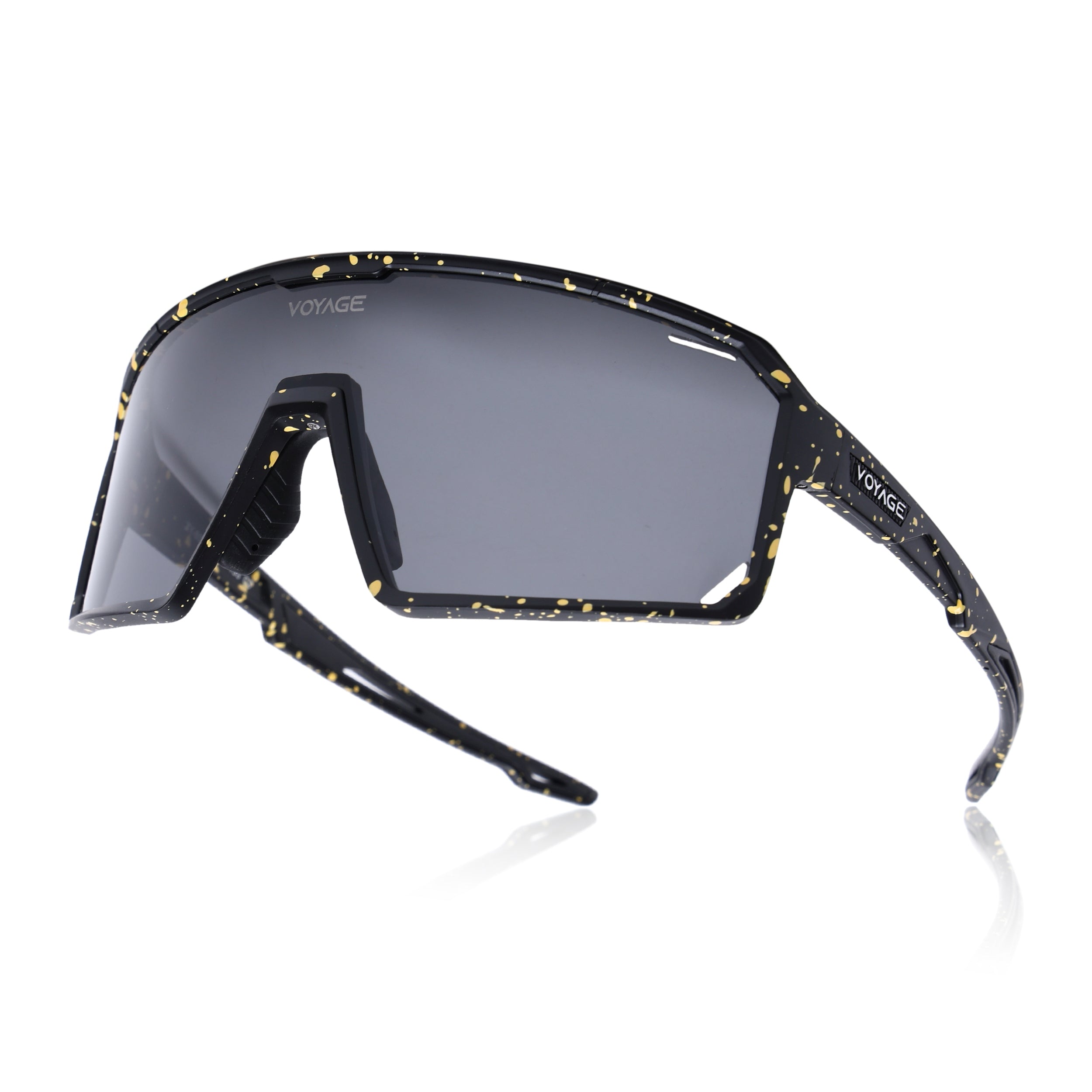 Voyage Select Drift Sunglasses (Black Lens | Black & Yellow Frame - SLMG6261)