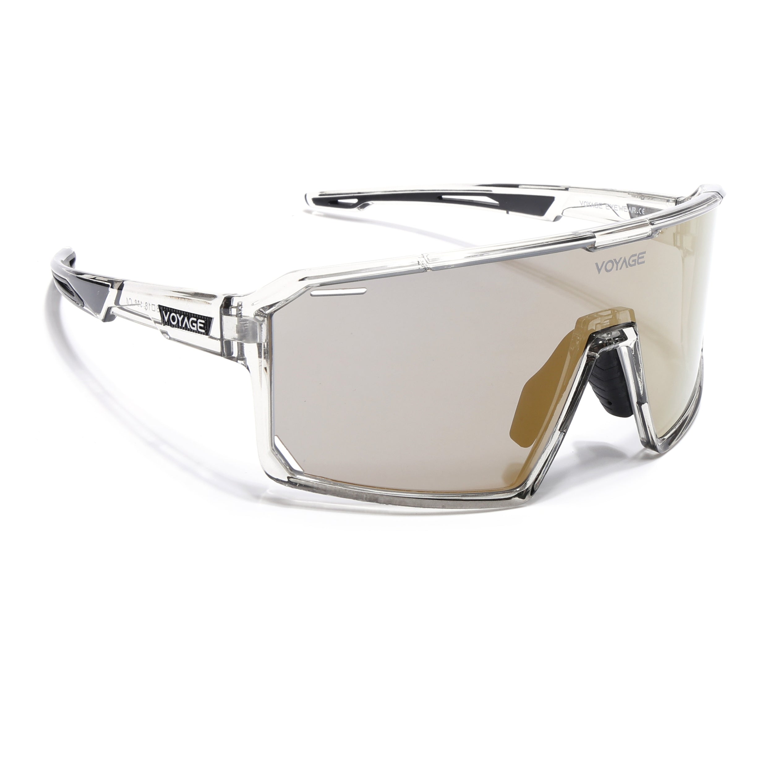 Voyage Select Drift Sunglasses (Golden Lens | Transparent Grey Frame - SLMG6263)
