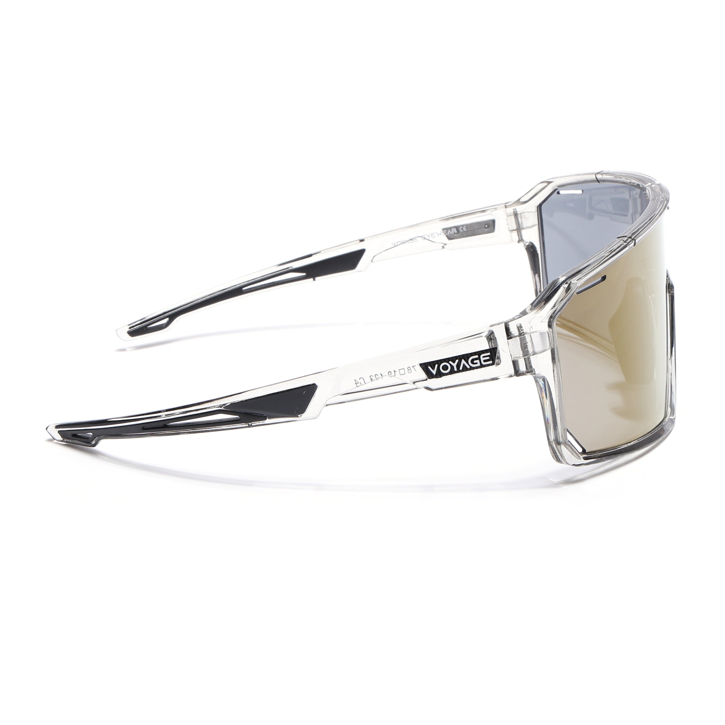Voyage Select Drift Sunglasses (Golden Lens | Transparent Grey Frame - SLMG6263)