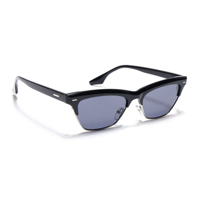 Eyejack Shine Black Cateye Sunglasses for Women (8583CL1249)