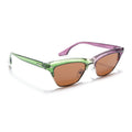 Eyejack Green & Purple Cateye Sunglasses for Women (8583CL1251)