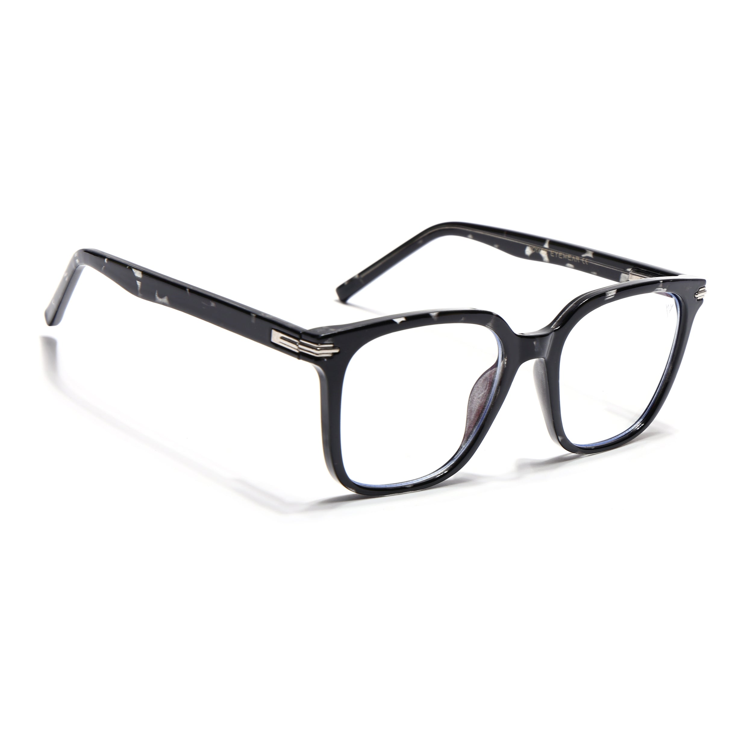 Voyage High Street Shine Black Square Eyeglasses for Men & Women (86001MG4929-C1)