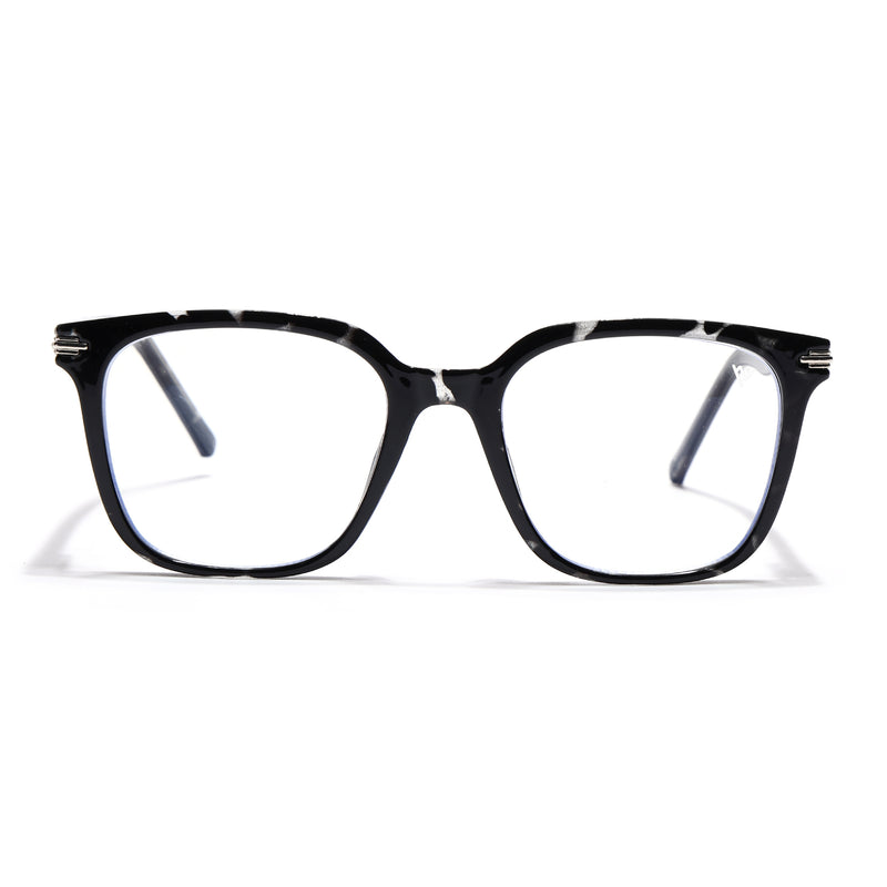 Voyage High Street Shine Black Square Eyeglasses for Men & Women (86001MG4929-C1)