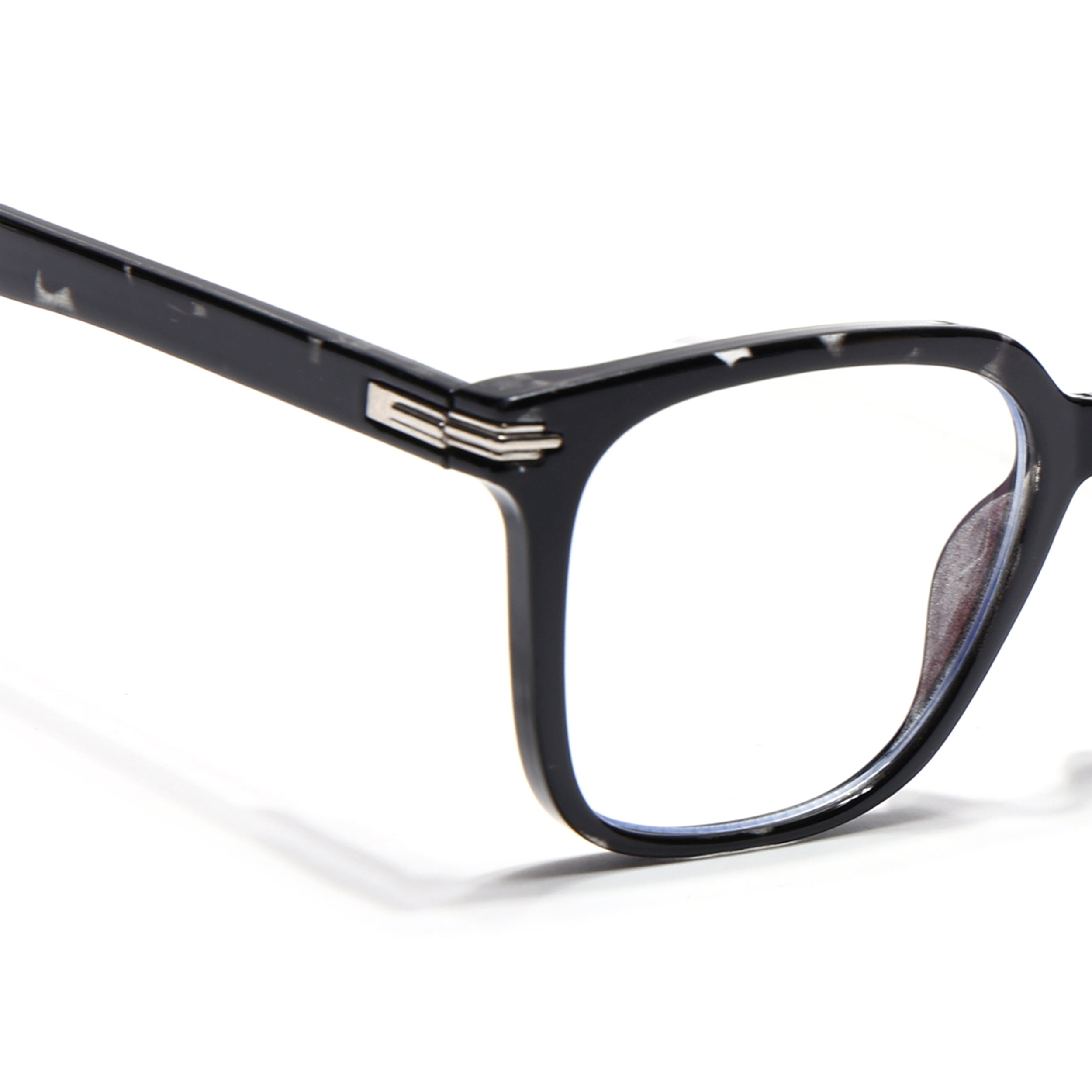 Voyage High Street Shine Black Square Eyeglasses for Men & Women (86001MG4929-C1)