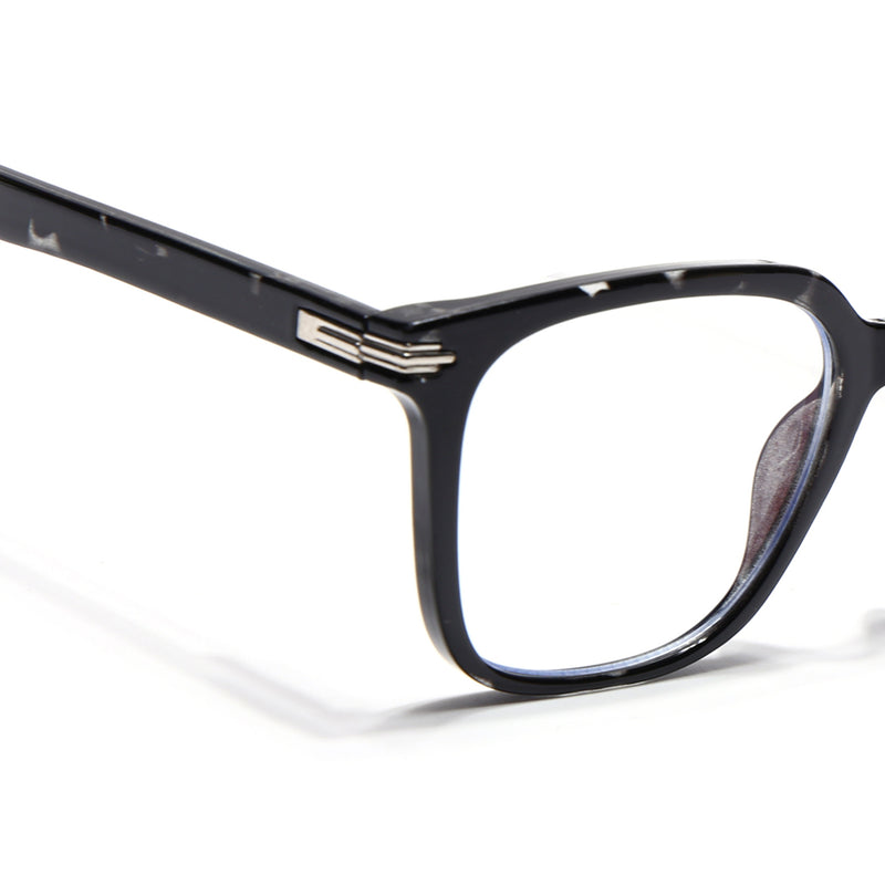 Voyage High Street Shine Black Square Eyeglasses for Men & Women (86001MG4929-C1)