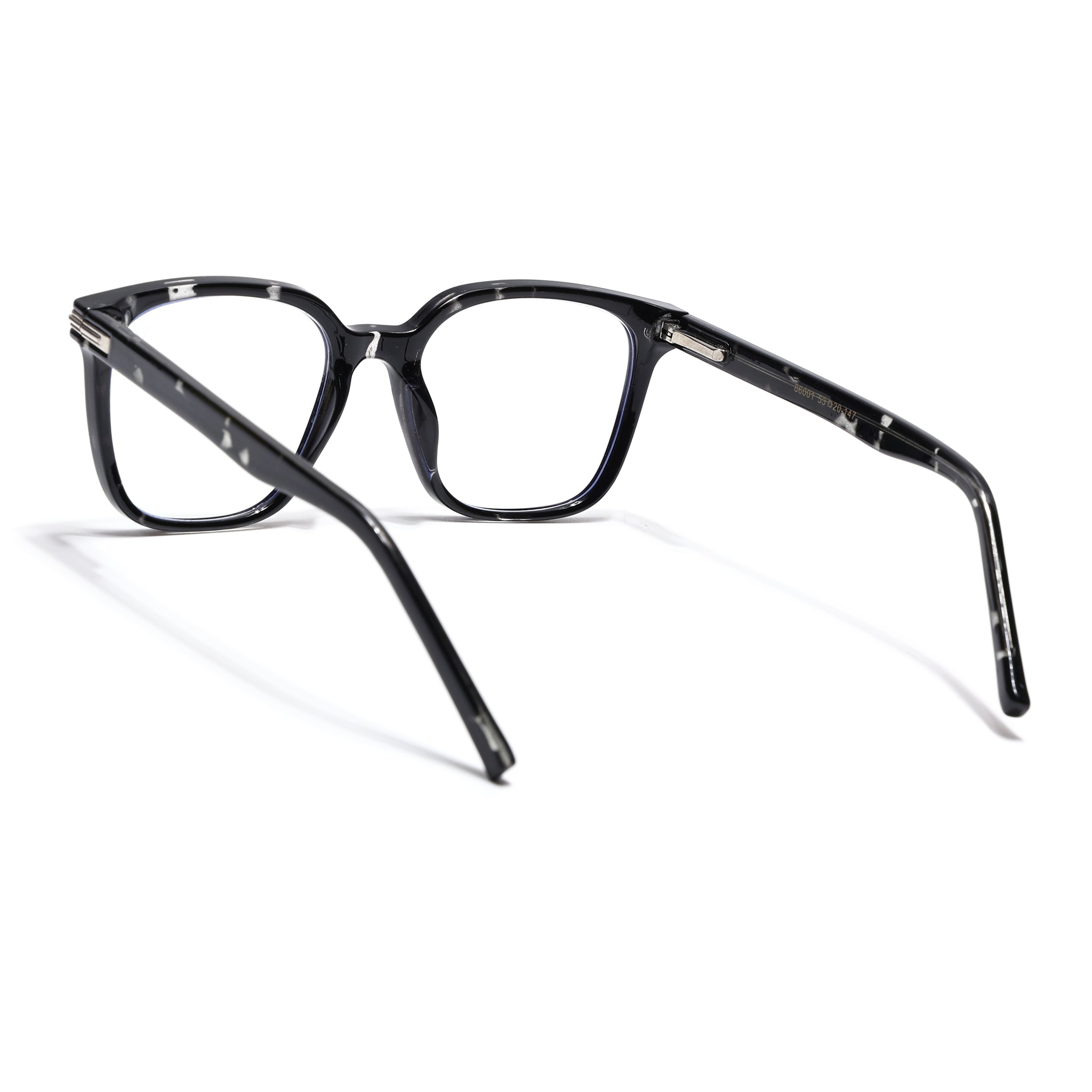 Voyage High Street Shine Black Square Eyeglasses for Men & Women (86001MG4929-C1)