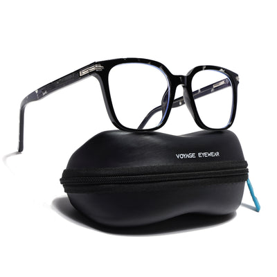 Voyage High Street Shine Black Square Eyeglasses for Men & Women (86001MG4929-C1)