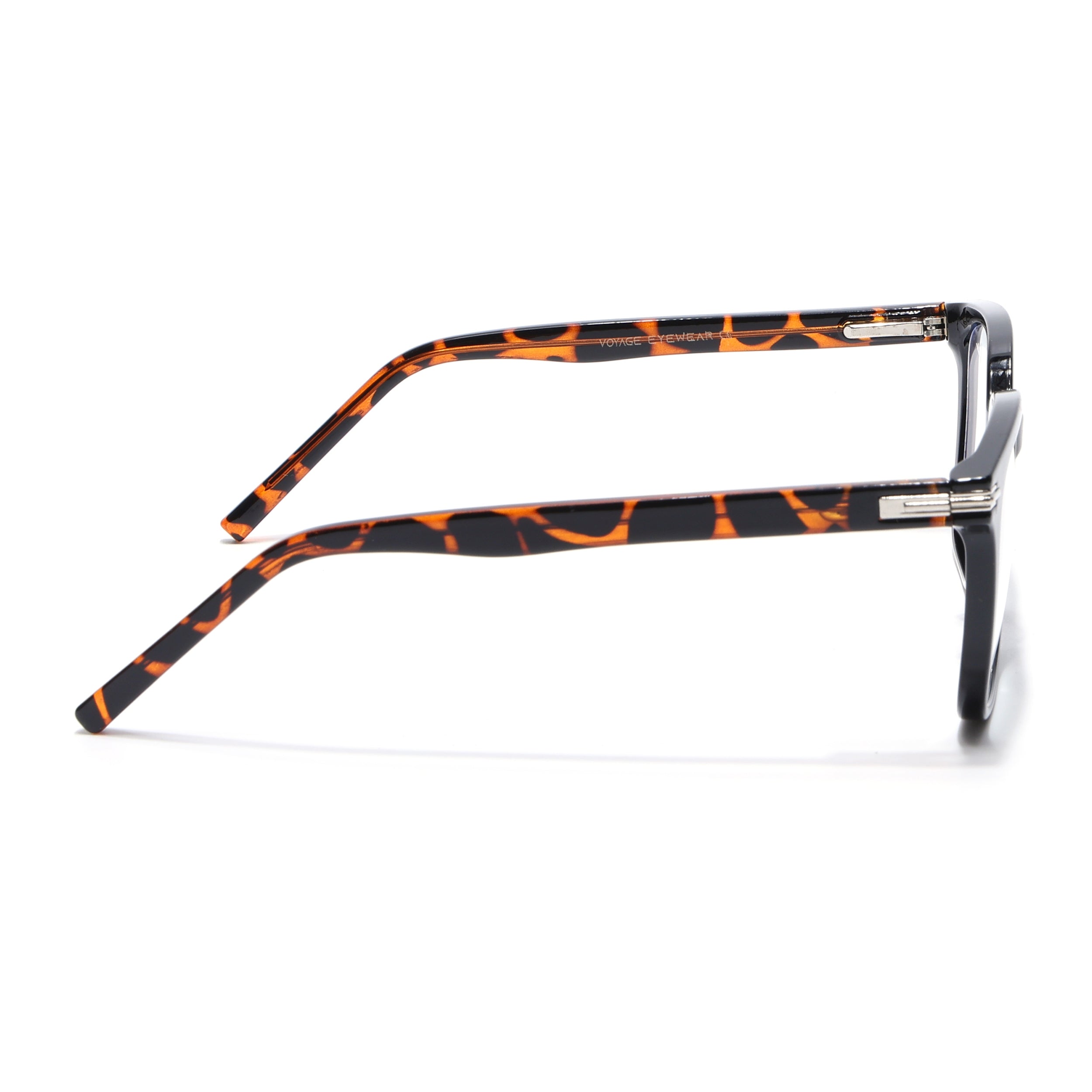 Voyage High Street Shine Black Square Eyeglasses for Men & Women (86001MG4932-C4)