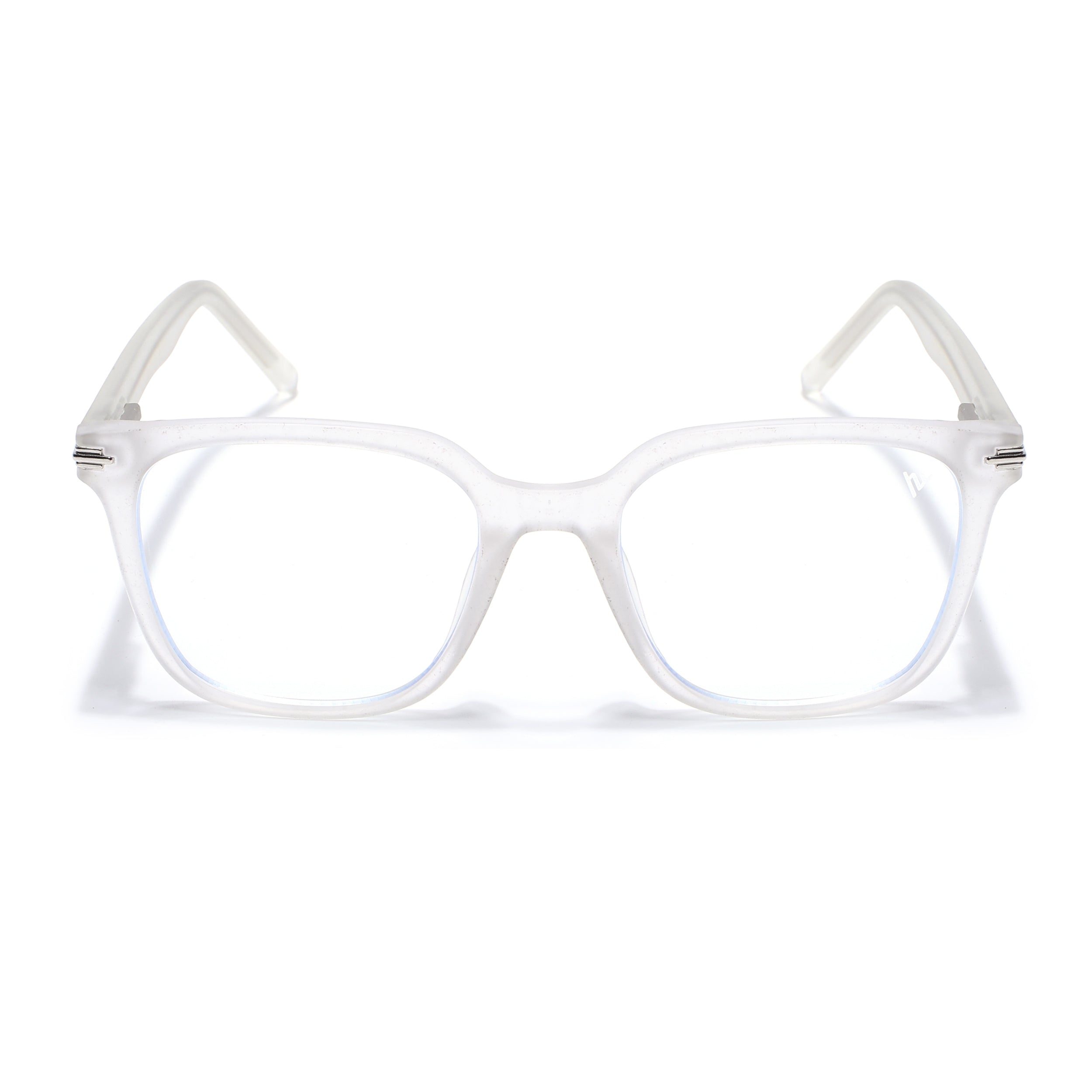 Voyage High Street Matt Transparent Square Eyeglasses for Men & Women (86001MG4933-C5)