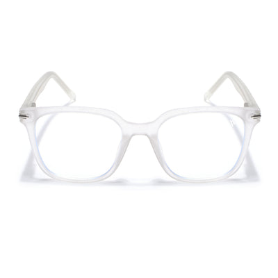Voyage High Street Matt Transparent Square Eyeglasses for Men & Women (86001MG4933-C5)