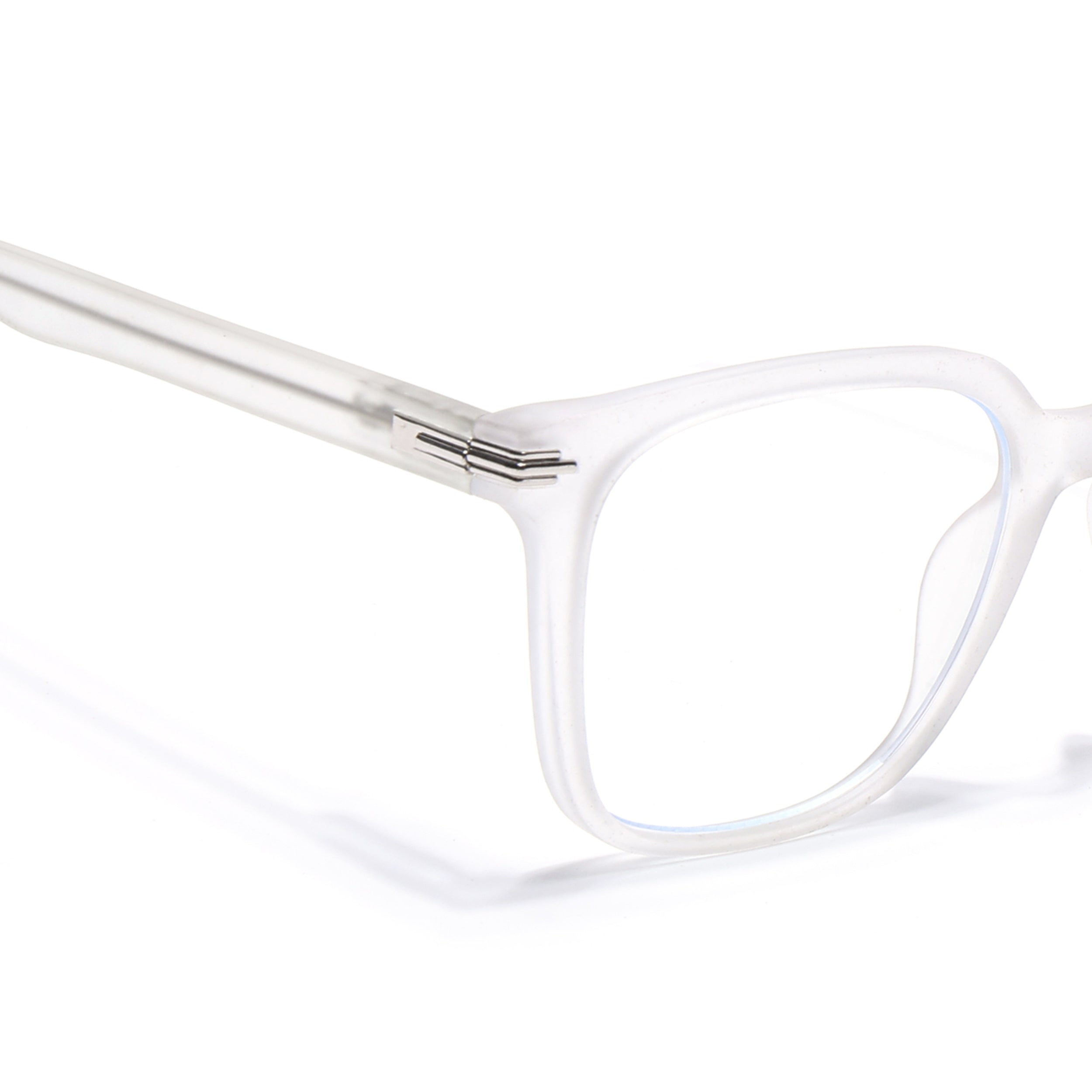 Voyage High Street Matt Transparent Square Eyeglasses for Men & Women (86001MG4933-C5)