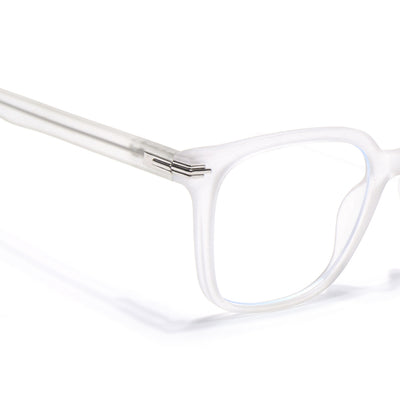 Voyage High Street Matt Transparent Square Eyeglasses for Men & Women (86001MG4933-C5)