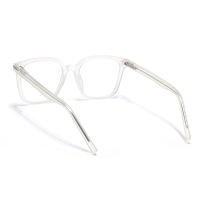 Voyage High Street Matt Transparent Square Eyeglasses for Men & Women (86001MG4933-C5)