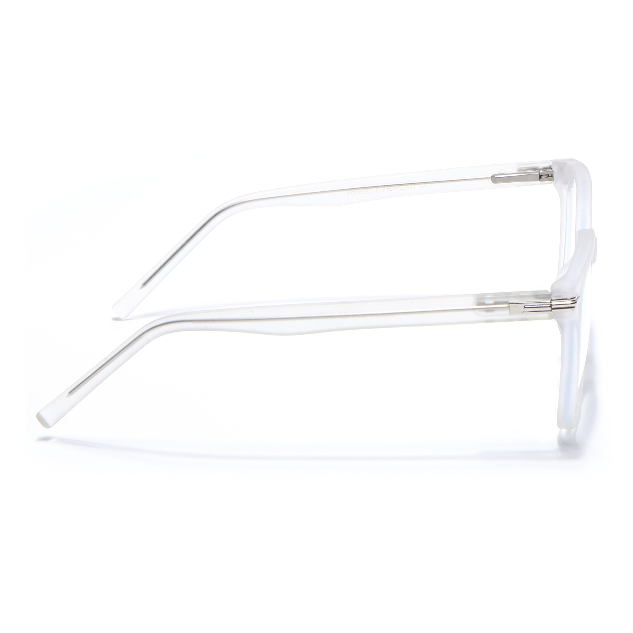 Voyage High Street Matt Transparent Square Eyeglasses for Men & Women (86001MG4933-C5)