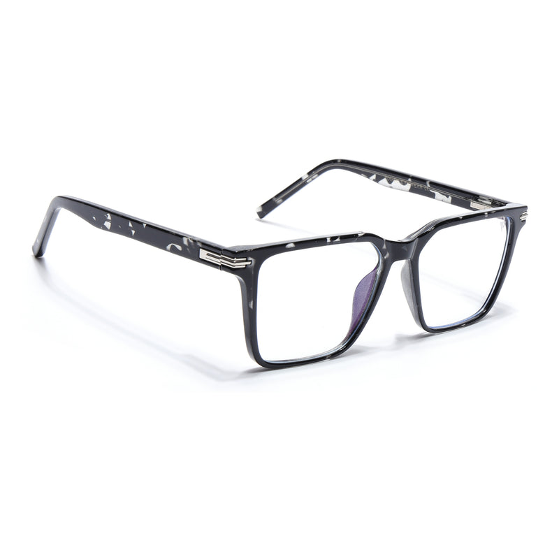 Voyage High Street Shine Black Square Eyeglasses for Men & Women (86002MG4934-C1)