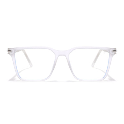 Voyage High Street Matt Transparent Square Eyeglasses for Men & Women (86002MG4938-C5)