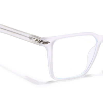 Voyage High Street Matt Transparent Square Eyeglasses for Men & Women (86002MG4938-C5)