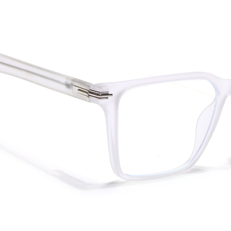 Voyage High Street Matt Transparent Square Eyeglasses for Men & Women (86002MG4938-C5)